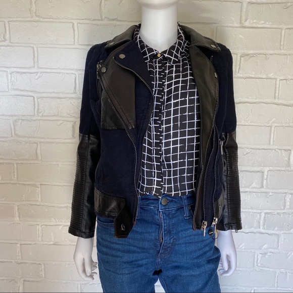 *Blank NYC Canvas Jacket with Leather Accents - Picture 3 of 16